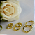Trio De Brinco Liso Banhado Em Ouro 18k - Imagem 5