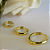 Trio De Brinco Liso Banhado Em Ouro 18k - Imagem 7