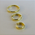 Trio De Brinco Liso Banhado Em Ouro 18k - Imagem 8