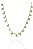 Colar Com Corrente Com Mini Flores Banhado Em Ouro 18k - Imagem 3
