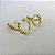 Brinco Ear Cuff Com Piercing Fake E Zircônias Colorida Banhado Em Ouro 18k - Imagem 3