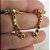 Brinco Ear Cuff Com Piercing Fake E Zircônias Colorida Banhado Em Ouro 18k - Imagem 4