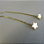 Brinco De Fio Com Estrela Banhado Em Ouro 18k - Imagem 4
