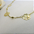 Colar Longo Com Bolinha E Flor Banhado Em Ouro 18k - Imagem 4