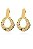 Brinco Circulo Trabalhado Banhado Em Ouro 18k - Imagem 2