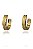 Brinco Argola Trabalhada Banhado Em Ouro 18k - Imagem 2