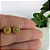 Brinco Círculo Pequeno Com Zircônia Central Banhado Em Ouro 18k - Imagem 3