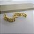 Brinco Argola Trabalhada Vazada Com 4 Zircônias Banhado Em Ouro 18k - Imagem 10