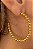 Brinco Argola Grande De Bolinha Dourada Banhado Em Ouro 18k - Imagem 1