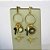 Brinco Com Pingentes Religiosos Banhado Em Ouro 18k - Imagem 6