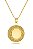 Colar Personalizado Surpresa Com Iniciais Em Zircônia Folheado Em Ouro 18k - Imagem 2
