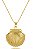 Colar Personalizado Surpresa Com Iniciais Em Zircônia Folheado Em Ouro 18k - Imagem 3