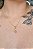 Colar Pingente Borboleta Com Zircônia Colorida Banhado Em Ouro 18k - Imagem 1