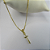 Colar Pingente Cruz Com Detalhe De Zircônia Banhado Em Ouro 18k - Imagem 7