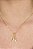 Colar Nossa Senhora Com Zircônias Brancas Banhado Em Ouro 18k - Imagem 1