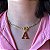 Colar De Letras Banhado Em Ouro 18k - Imagem 2
