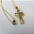 Colar Com Pingente De Cruz E Face De Jesus Banhado Em Ouro 18k - Imagem 9