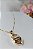 Colar Com Pingente De Cadeado Escrito Amor Banhado Em Ouro 18k - Imagem 2
