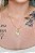 Colar Com Pingente De Cadeado Escrito Amor Banhado Em Ouro 18k - Imagem 1