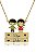 Colar Personalizado Com Crianças Colorida E Nomes Folheado Em Ouro 18k - Imagem 2