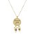 Colar Personalizado Com Nome De Filhos Nas Letras Deles Folheado Em Ouro 18k - Imagem 1