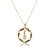 Colar Personalizado Mandala Com Dados Nascimento Folheado Em Ouro 18k - Imagem 1