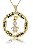 Colar Personalizado Mandala Com Dados Nascimento Folheado Em Ouro 18k - Imagem 2