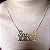 Colar Personalizado De Familia Folheado Em Ouro 18k - Imagem 3