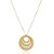 Colar Personalizado Mandala Em Circunferências Folheado Em Ouro 18k - Imagem 1