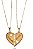 Colar Personalizado Metades Que Se Completam Folheado Em Ouro 18k - Imagem 2