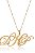 Colar Personalizado Iniciais Folheado Em Ouro 18k - Imagem 1
