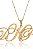 Colar Personalizado Iniciais Folheado Em Ouro 18k - Imagem 2