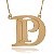 Colar Personalizado Iniciais Sobrepostas Folheado Em Ouro 18k - Imagem 2