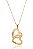 Colar Personalizado Corações Entrelaçados Folheado Ouro 18k - Imagem 1