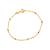 Pulseira Dourada de Bolinhas - Imagem 1
