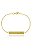 Pulseira Chapada Personalizada Com Data  Iniciais Folheada Em Ouro 18k - Imagem 1