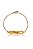 Pulseira Personalizada Com Nome Chapado E Símbolo Lateral Folheado Em Ouro 18k - Imagem 2