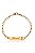 Pulseira Personalizada Com Nome Chapado E Símbolo Lateral Folheado Em Ouro 18k - Imagem 6
