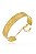 Pulseira Rígida Grossa Com Nome Folheado Em Ouro 18k - Imagem 2