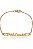 Pulseira Com Nome Do Casal E Corações Vazados Folheado Em Ouro 18k - Imagem 1