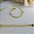 Pulseira Corrente Lisa Com Bolinhas Banhado Em Ouro 18k - Imagem 5
