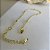Pulseira Corrente Lisa Com Bolinhas Banhado Em Ouro 18k - Imagem 7