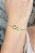 Pulseira Regulável Com Símbolo Do Infinito Banhado Em Ouro 18k - Imagem 1