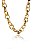 Pulseira Com Elo Oval Médio Banhados Em Ouro 18k - Imagem 3
