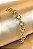 Pulseira Com Elo Oval Médio Banhados Em Ouro 18k - Imagem 2