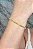 Pulseira Com Fecho Regulável E Corrente Trabalhada Banhado Em Ouro 18k - Imagem 1