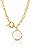 Pulseira Dourada Com Pingente árvore Da Vida Banhado Em Ouro 18k - Imagem 3