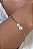 Pulseira Corrente Com Duas Pérolas Grandes Banhado Em Ouro 18k - Imagem 1