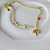Pulseira árvore Da Vida Com Zircônias Coloridas Banhado Em Ouro 18k - Imagem 4