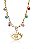 Pulseira Olho Grego Com Zircônias Coloridas Banhado Em Ouro 18k - Imagem 2